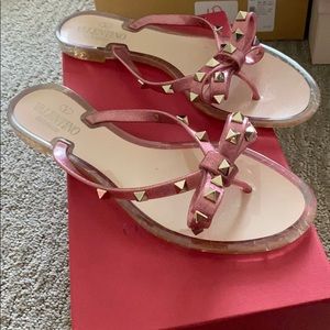 Valentino rock stud sandals size 38